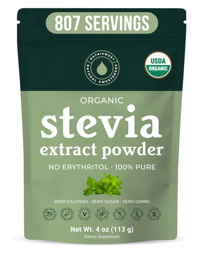Poudre de Stevia NatriSweet 113 g vue de face