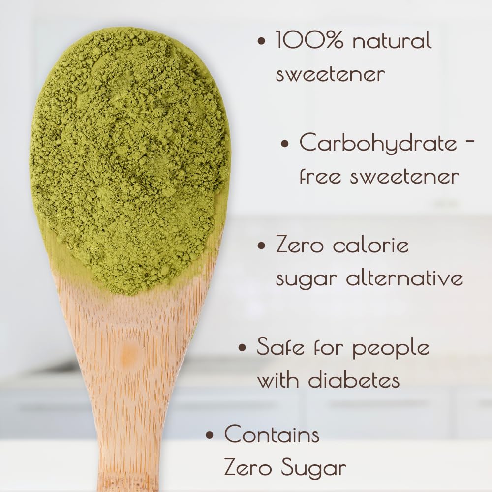 Poudre de Stevia Pure Darsa Organics avec ingrédients naturels
