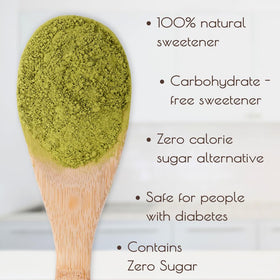 Poudre de Stevia Pure Darsa Organics avec ingrédients naturels