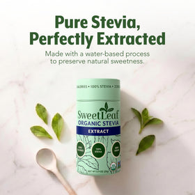 Poudre de Stévia SweetLeaf dans une boisson chaude