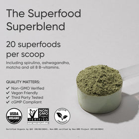 Poudre de super-aliments biologique Sports Research 272g avec cuillère