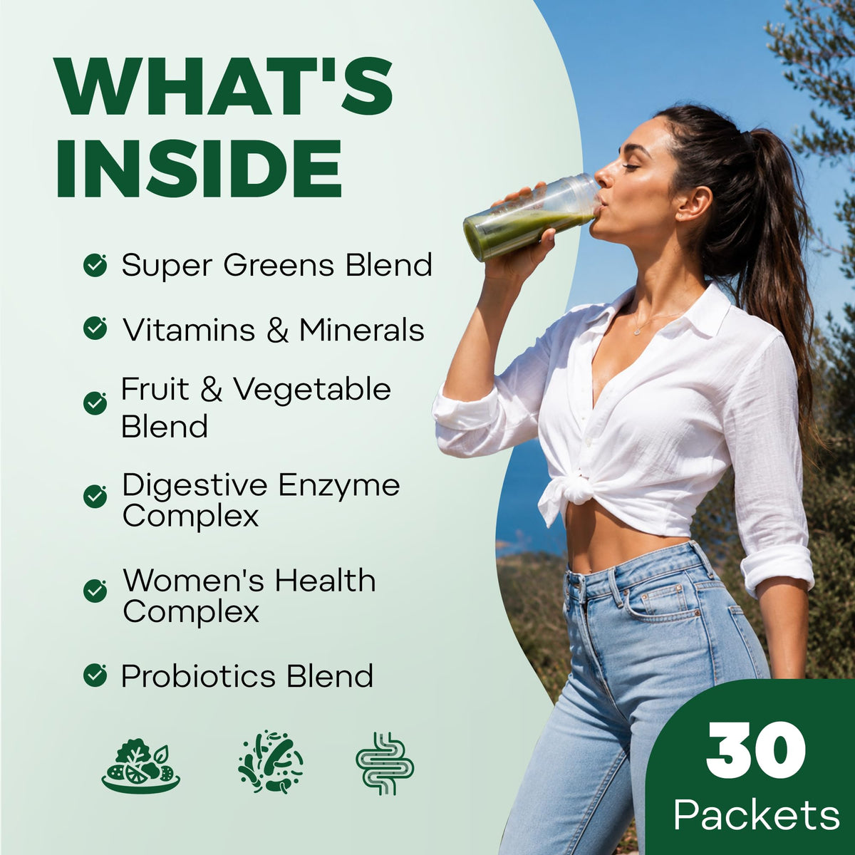 Poudre de super aliments inGreens en sachets