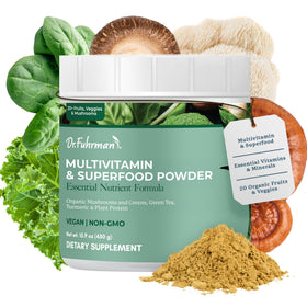 Poudre de super-aliments verts Dr. Fuhrman 581g vue de face