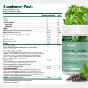 Poudre de super-aliments verts Dr. Fuhrman avec fruits bio