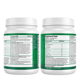 Poudre de superaliment Nested Naturals Super Greens 590g avec ingrédients naturels