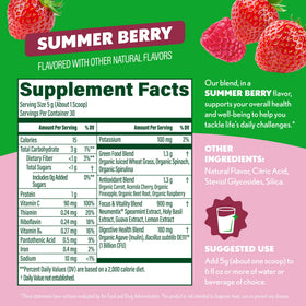 Poudre de superaliments Amazing Grass Été Baies dans un smoothie