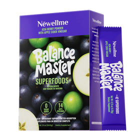 Poudre de superaliments NEWELLME saveur pomme acai sachets