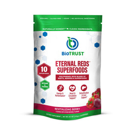 Poudre de superfoods rouges BioTrust en emballage avant