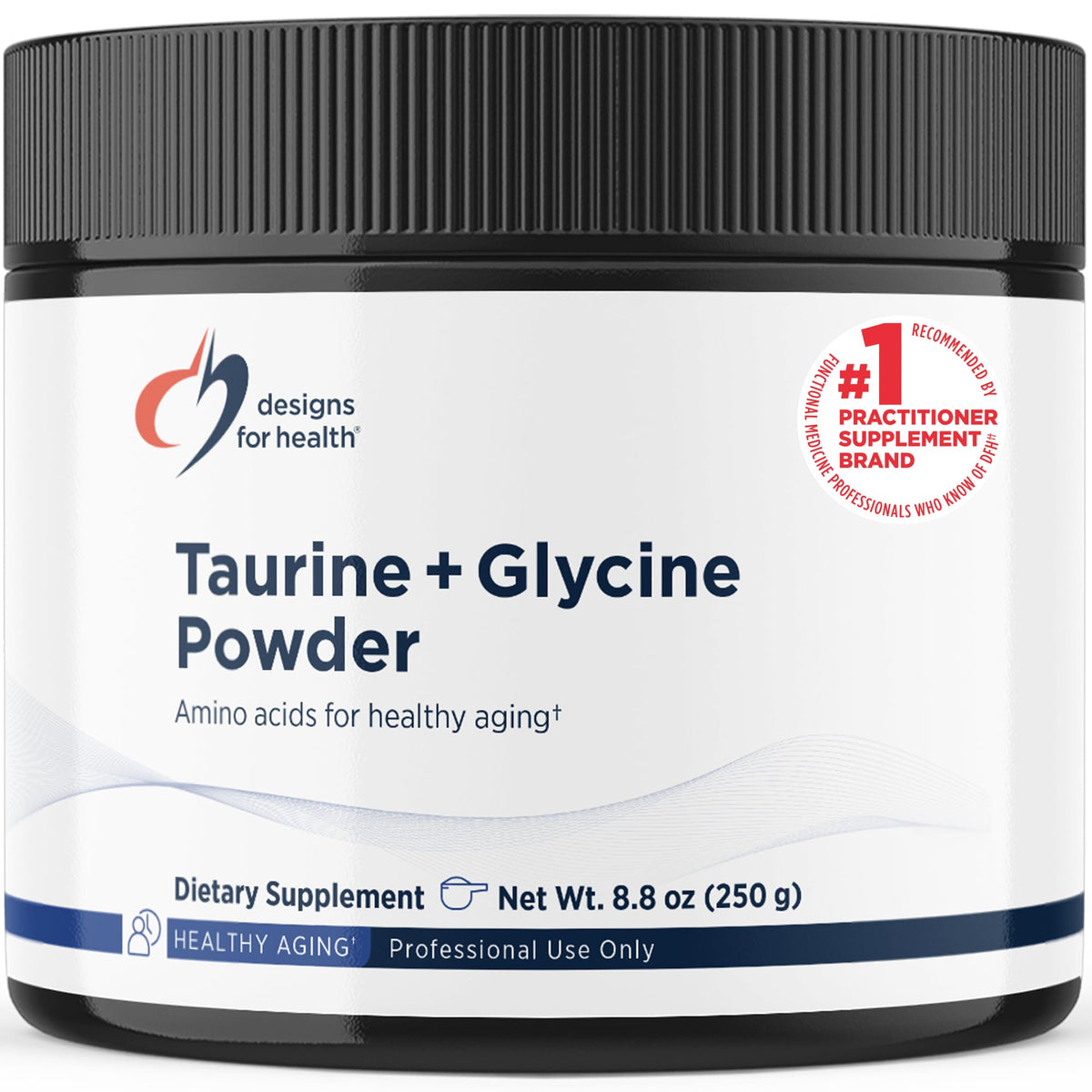 Poudre de Taurine + Glycine Designs for Health 250 g vue avant