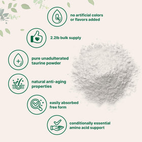 Poudre de taurine Micro Ingredients 1 kg en milieu de préparation de boisson