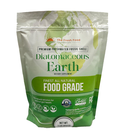 Poudre de terre de diatomée alimentaire 470g vue de face