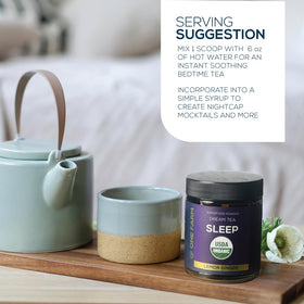 Poudre de Thé de Rêve One Farm avec des tasses de thé