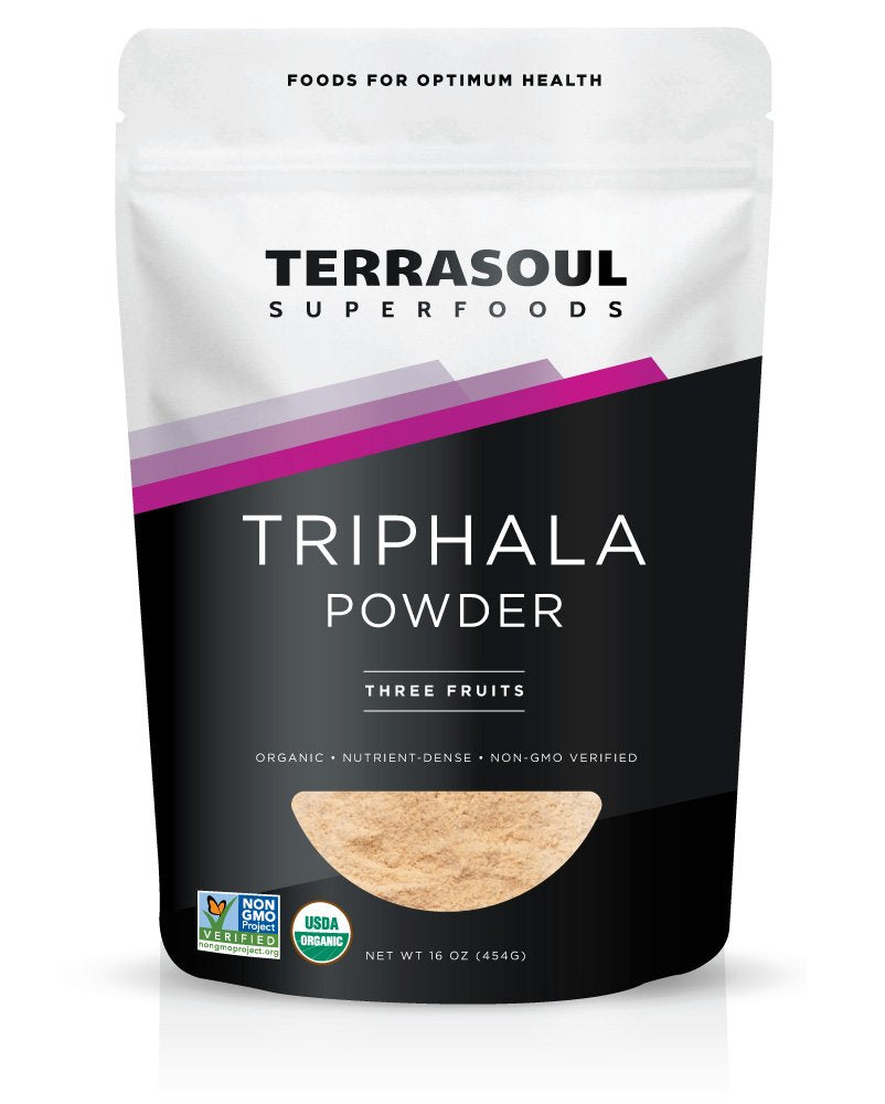 Poudre de Triphala Bio Terrasoul Superfoods 472g vue avant