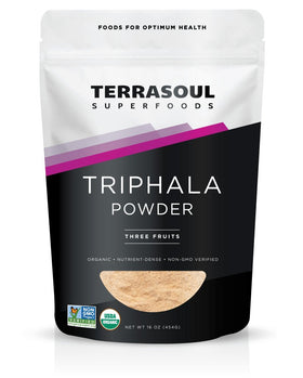 Poudre de Triphala Bio Terrasoul Superfoods 472g vue avant