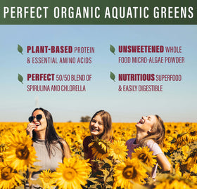 Poudre de Verdure Aquatique Perfect Supplements 135g vue de côté