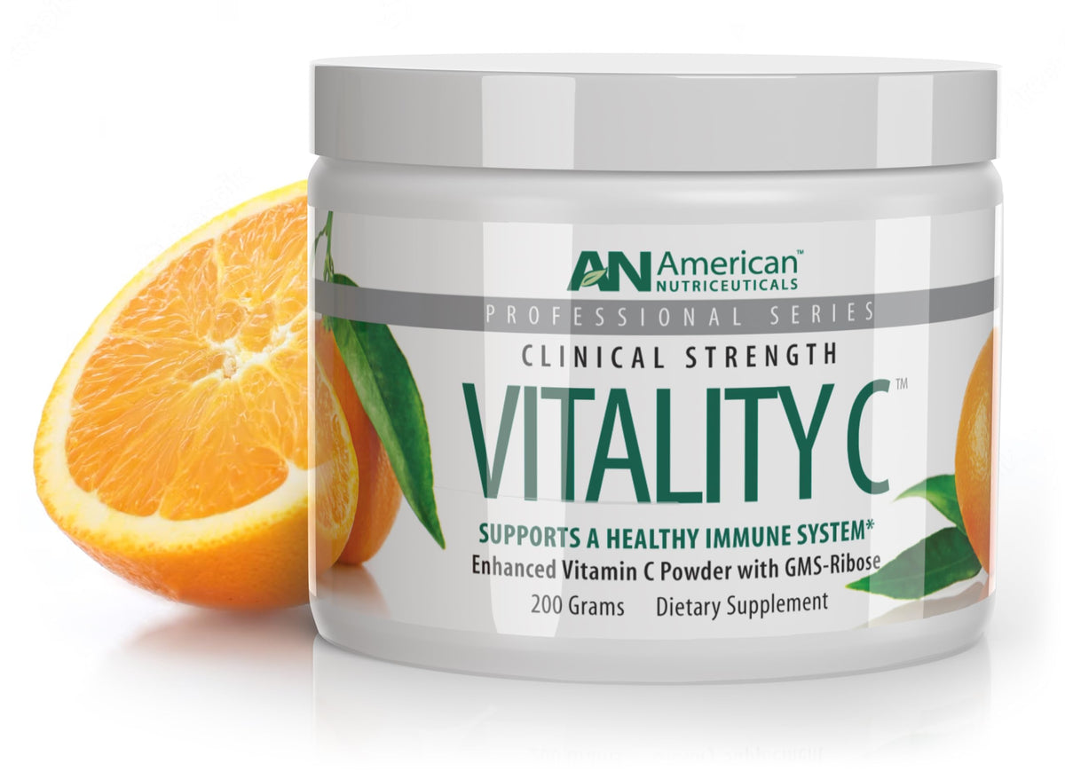 Poudre de vitamine C American Nutriceuticals 4000mg vue de face