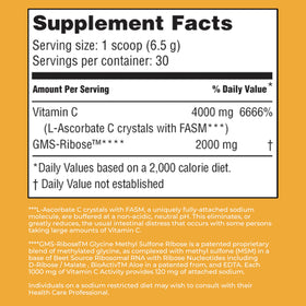 Poudre de vitamine C American Nutriceuticals avec cuillère doseuse