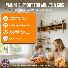 Poudre de vitamine C avec zinc de Dr. Price's, sachets en gros plan