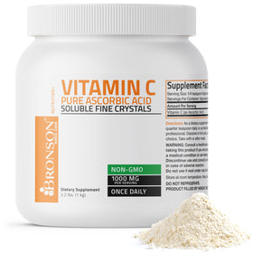 Poudre de vitamine C Bronson 1 kg vue de face