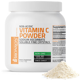 Poudre de vitamine C Bronson 1 kg vue de face