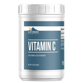 Poudre de Vitamine C Earthborn Elements en seau refermable de 2368g
