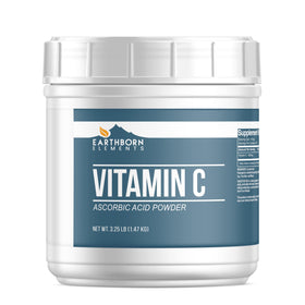 Poudre de vitamine C Earthborn Elements en seau refermable de 3,25 lb