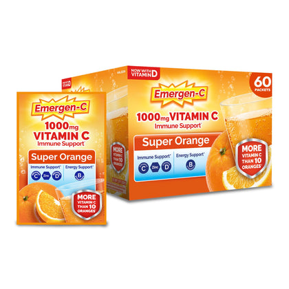 Poudre de Vitamine C Emergen-C 1000 mg Super Orange sachets