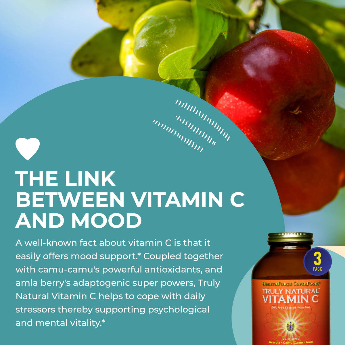 Poudre de Vitamine C HEALTHFORCE SUPERFOODS mélangée dans un smoothie