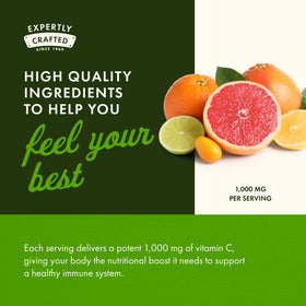 Poudre de vitamine C Swanson 454g avec une cuillère