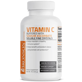 Poudre de vitamine C tamponnée Bronson 499g vue avant