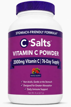 Poudre de vitamine C tamponnée C-Salts 227g vue avant