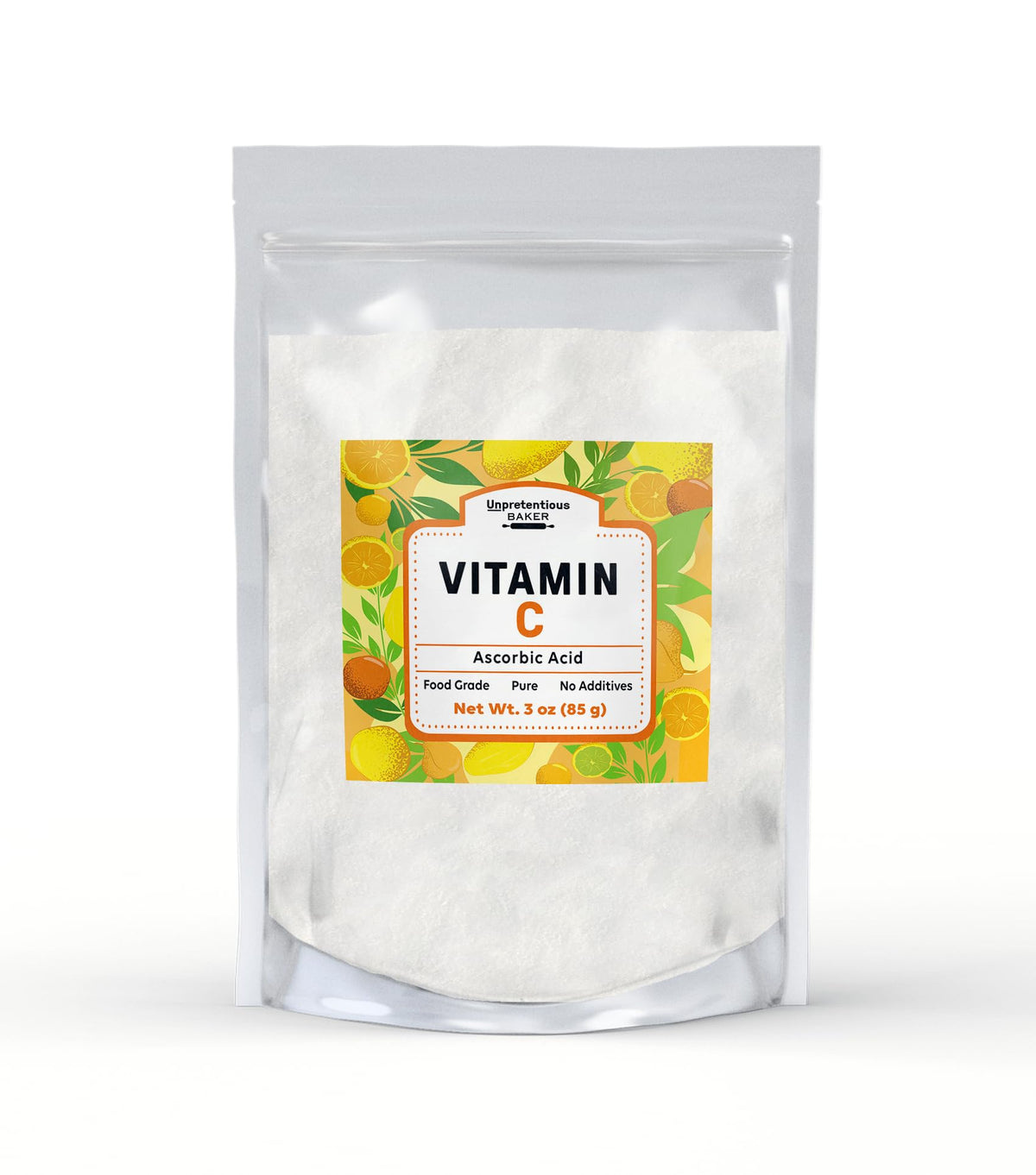 Poudre de vitamine C Unpretentious 91g vue de face