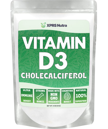 Poudre de vitamine D3 XPRS Nutra 109g vue avant
