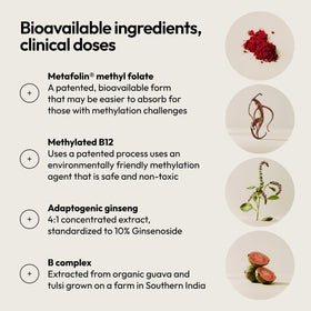 Poudre de vitamines B Complexe Moon Juice dans un verre d'eau
