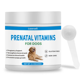 Poudre de vitamines prénatales Lazersell pour chiens, emballage avant