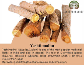 Poudre de yashtimadhu AYURVEDASHREE 100g avec cuillère