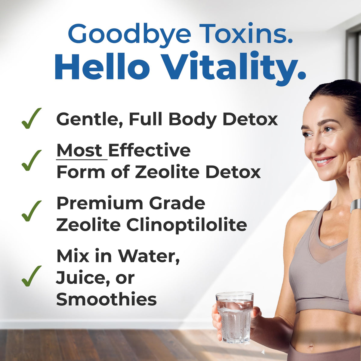Poudre Détox Zeolite Cleanse Healthy by Nature 200g avec cuillère