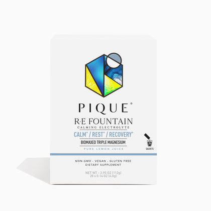 Poudre Électrolyte Calmante PIQUE 159g, emballage avant