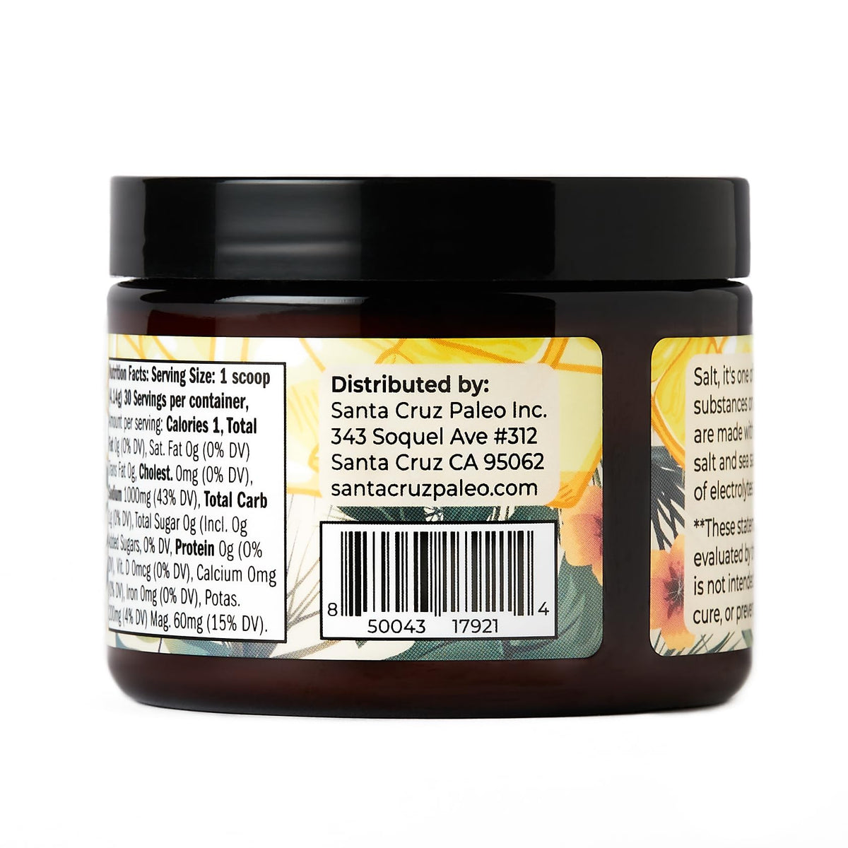 Poudre électrolyte Santa Cruz Paleo dans un bol