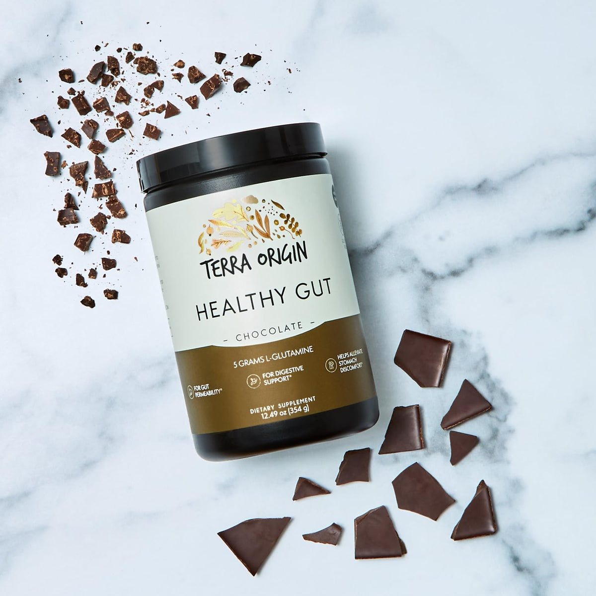 Poudre Healthy Gut TERRA ORIGIN dans un bol