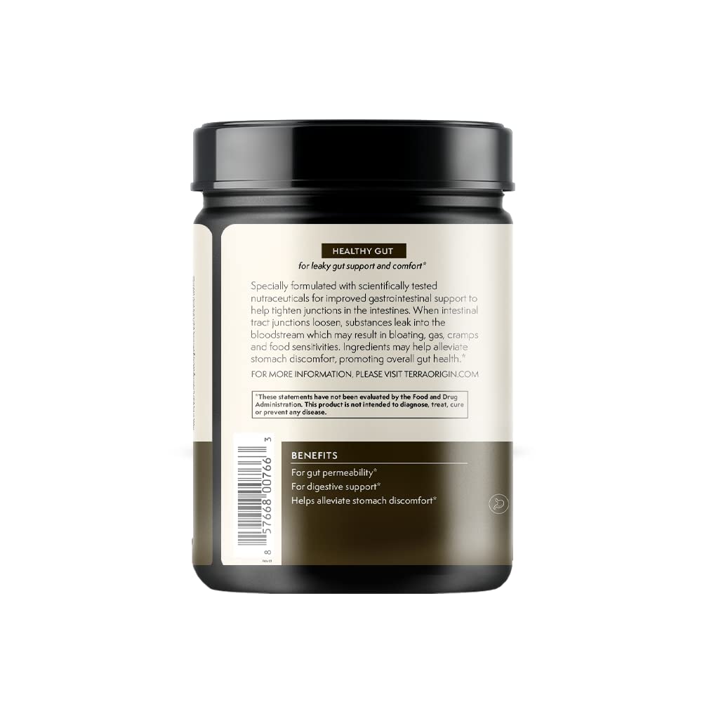 Poudre Healthy Gut TERRA ORIGIN mélangée à de l'eau
