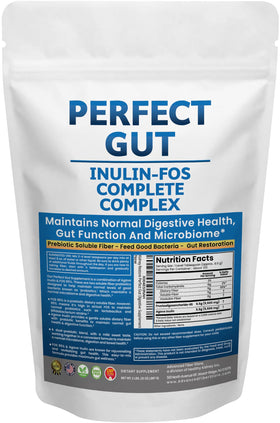 Poudre Inuline FOS Perfect Gut de Kidney Restore, 898g, vue de face