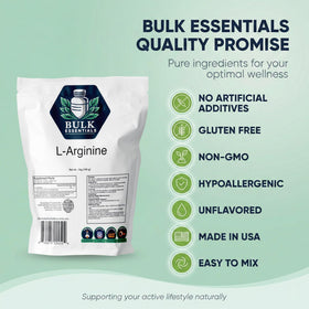 Poudre L-Arginine Bulk Essentials 100g emballage