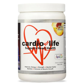 Poudre L-Arginine Cardio for Life 16oz saveur pêche vue de face