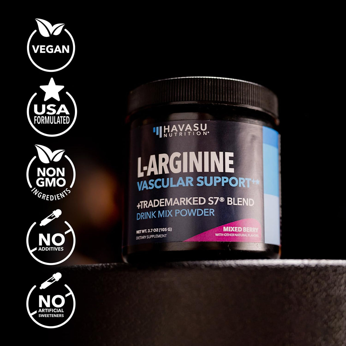 Poudre L-Arginine HAVASU NUTRITION dans un shake protéiné
