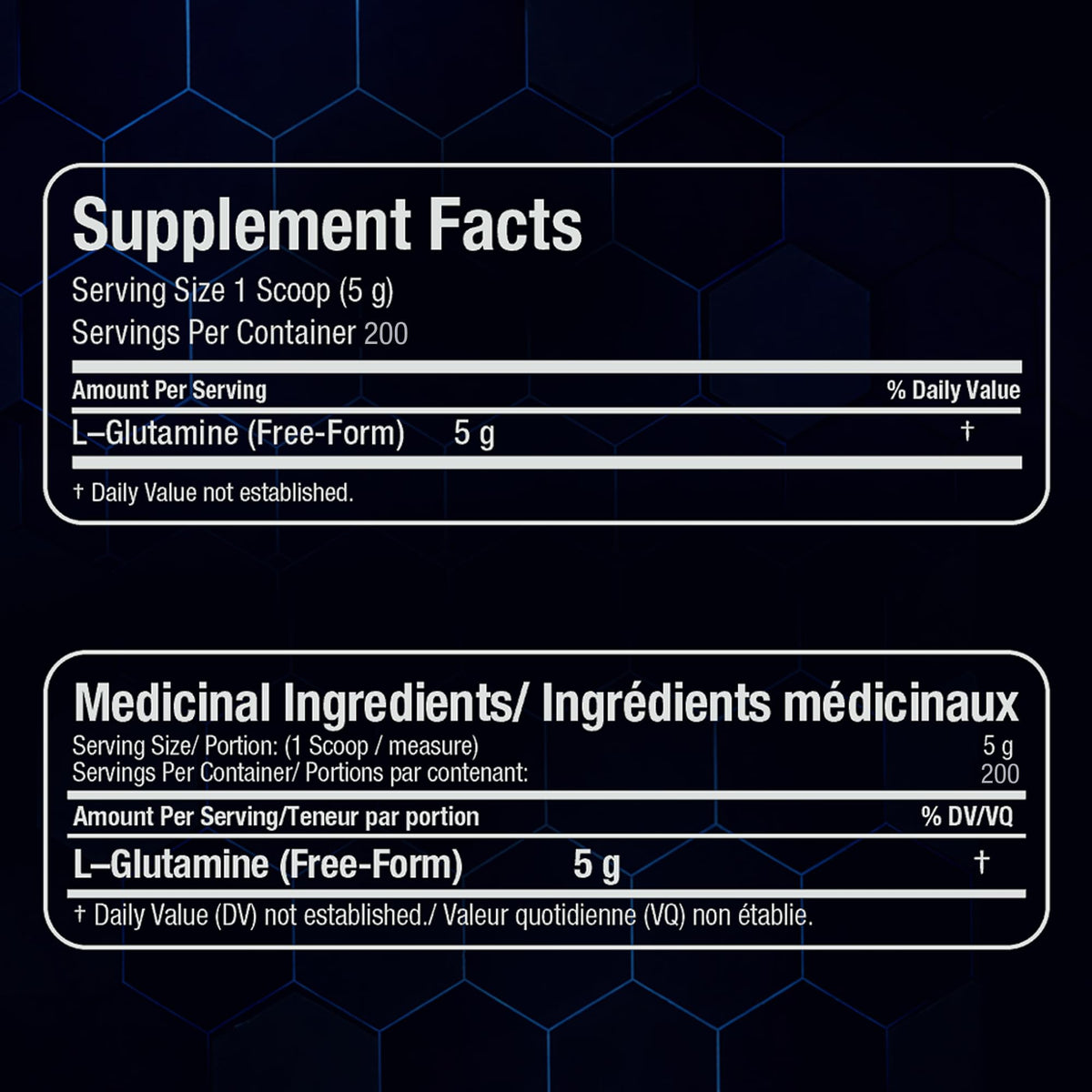 Poudre L-Glutamine ALLMAX 1000 g avec d'autres compléments