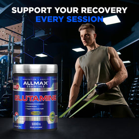 Poudre L-Glutamine ALLMAX 1000 g vue de côté