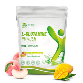Poudre L-Glutamine Babivek 200g vue avant avec étiquette