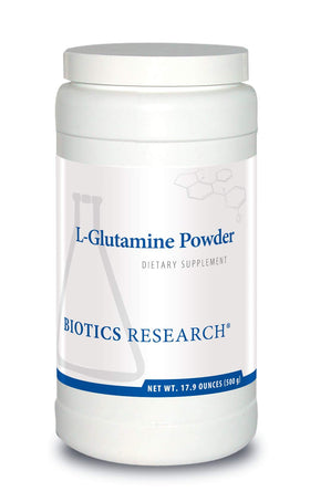 Poudre L-Glutamine BIOTICS RESEARCH 558g vue de face