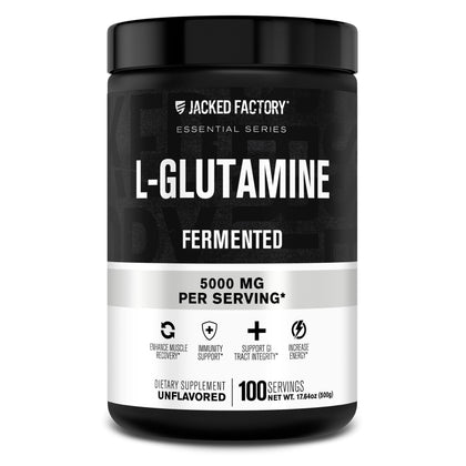 Poudre L-Glutamine Jacked Factory 590g vue de face